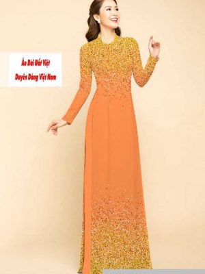 Vải áo dài chấm bi kiểu mới AD M7447 60 1591591402 837 vai ao dai vai ao dai dep ad