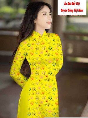Vải áo dài hoa đều mới ra AD M7444 16 1591591631 805 vai ao dai vai ao dai dep ad