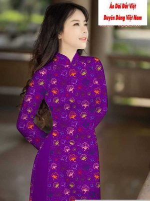Vải áo dài hoa đều mới ra AD M7444 21 1591591632 34 vai ao dai vai ao dai dep ad