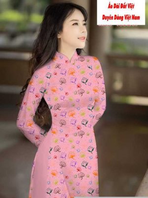 Vải áo dài hoa đều mới ra AD M7444 25 1591591632 845 vai ao dai vai ao dai dep ad