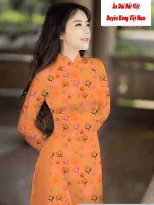 Vải áo dài hoa đều mới ra AD M7444 26 1591591633 159 vai ao dai vai ao dai dep ad