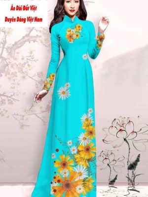 Vải áo dài hoa cúc thiết kế 2020 AD M7440 46 1591591995 10 vai ao dai vai ao dai dep ad