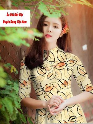 Vải áo dài hình lá đều kiểu mới AD M7438 18 1591592109 885 vai ao dai vai ao dai dep ad