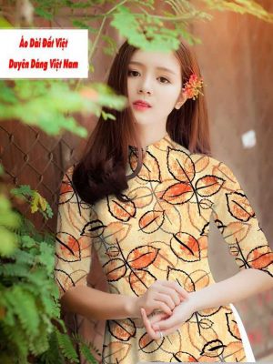 Vải áo dài hình lá đều kiểu mới AD M7438 22 1591592110 509 vai ao dai vai ao dai dep ad