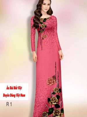 Vải áo dài hoa hồng thiết kế 2020 AD H14572 35 1591592352 594 vai ao dai vai ao dai dep ad