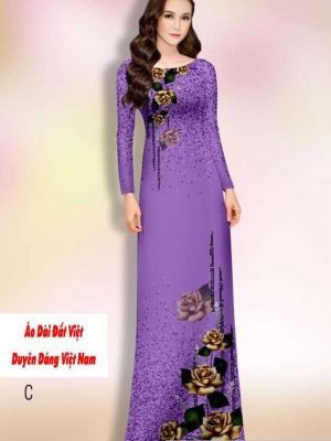 Vải áo dài hoa hồng thiết kế 2020 AD H14572 37 1591592353 567 vai ao dai vai ao dai dep ad