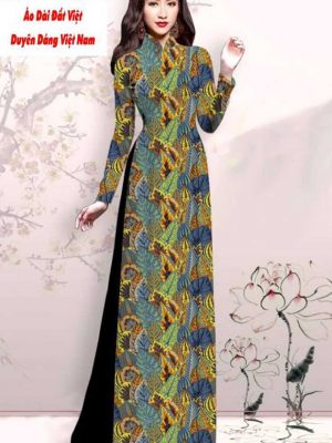Vải áo dài hoa đều mới ra AD M7434 14 1591592588 58 vai ao dai vai ao dai dep ad