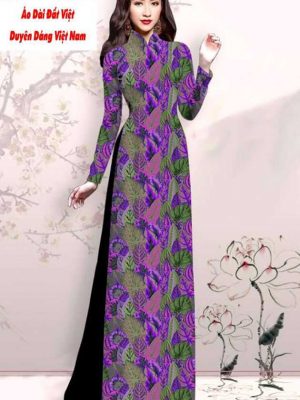 Vải áo dài hoa đều mới ra AD M7434 21 1591592589 493 vai ao dai vai ao dai dep ad