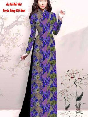 Vải áo dài hoa đều mới ra AD M7434 20 1591592589 501 vai ao dai vai ao dai dep ad