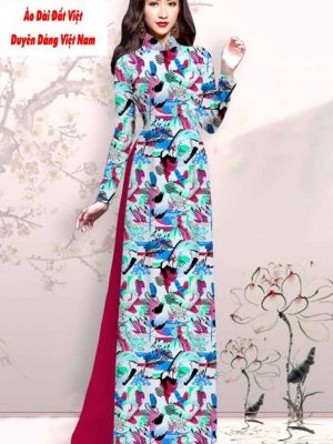 Vải áo dài hoa đều kiểu mới AD M7431 31 1591592830 89 vai ao dai vai ao dai dep ad