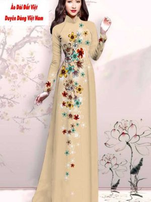 Vải áo dài hoa in 3D kiểu mới AD M7428 36 1591593068 253 vai ao dai vai ao dai dep ad