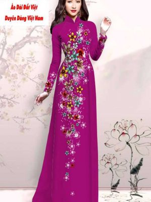 Vải áo dài hoa in 3D kiểu mới AD M7428 35 1591593068 392 vai ao dai vai ao dai dep ad