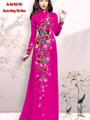 Vải áo dài hoa in 3D kiểu mới AD M7428 38 1591593068 515 vai ao dai vai ao dai dep ad