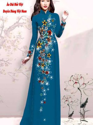 Vải áo dài hoa in 3D kiểu mới AD M7428 53 1591593070 358 vai ao dai vai ao dai dep ad