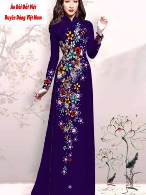 Vải áo dài hoa in 3D kiểu mới AD M7428 51 1591593070 93 vai ao dai vai ao dai dep ad