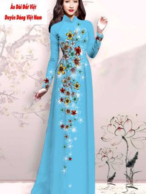 Vải áo dài hoa in 3D kiểu mới AD M7428 59 1591593071 402 vai ao dai vai ao dai dep ad