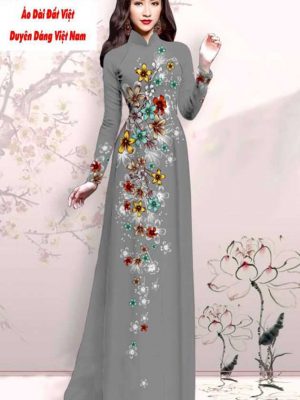Vải áo dài hoa in 3D kiểu mới AD M7428 56 1591593071 698 vai ao dai vai ao dai dep ad