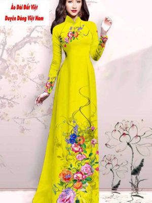 Vải áo dài hoa in 3D kiểu mới AD M7425 33 1591593310 184 vai ao dai vai ao dai dep ad