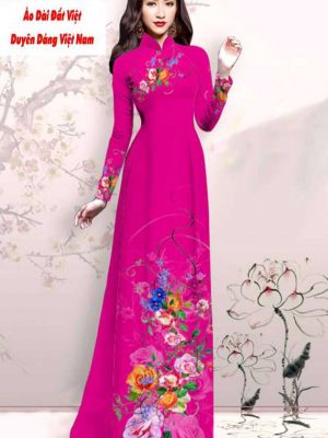 Vải áo dài hoa in 3D kiểu mới AD M7425 37 1591593311 273 vai ao dai vai ao dai dep ad