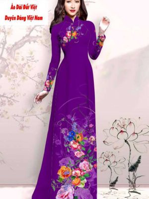 Vải áo dài hoa in 3D kiểu mới AD M7425 45 1591593312 410 vai ao dai vai ao dai dep ad