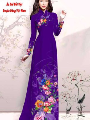 Vải áo dài hoa in 3D kiểu mới AD M7425 49 1591593313 381 vai ao dai vai ao dai dep ad