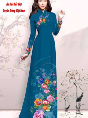 Vải áo dài hoa in 3D kiểu mới AD M7425 53 1591593313 644 vai ao dai vai ao dai dep ad