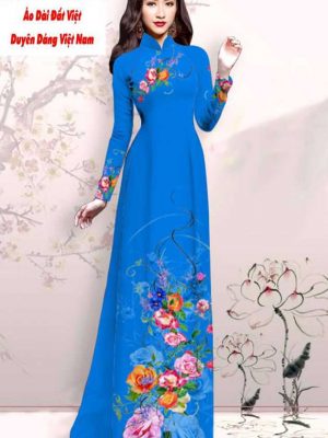 Vải áo dài hoa in 3D kiểu mới AD M7425 58 1591593314 115 vai ao dai vai ao dai dep ad