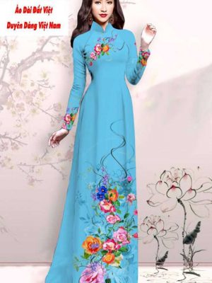 Vải áo dài hoa in 3D kiểu mới AD M7425 59 1591593314 292 vai ao dai vai ao dai dep ad