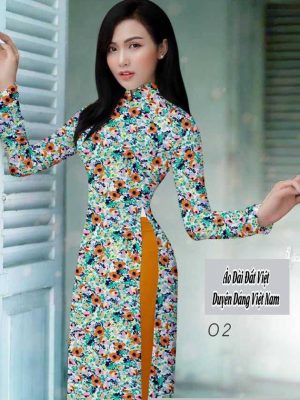 Vải áo dài hoa đều thiết kế 2020 AD H14581 29 1591672971 349 vai ao dai vai ao dai dep ad