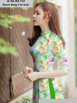 Vải áo dài hình lá thiết kế 2020 AD T7582 24 1591673201 467 vai ao dai vai ao dai dep ad