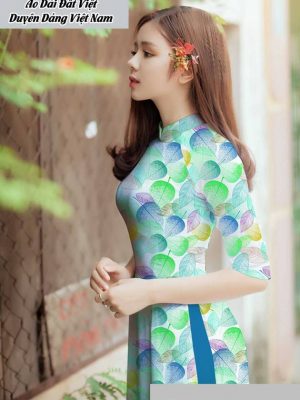 Vải áo dài hình lá thiết kế 2020 AD T7582 25 1591673201 54 vai ao dai vai ao dai dep ad