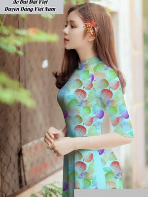 Vải áo dài hình lá thiết kế 2020 AD T7582 37 1591673203 71 vai ao dai vai ao dai dep ad