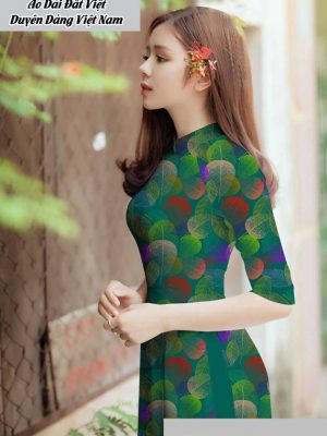 Vải áo dài hình lá thiết kế 2020 AD T7582 35 1591673203 748 vai ao dai vai ao dai dep ad