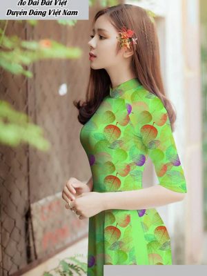 Vải áo dài hình lá thiết kế 2020 AD T7582 43 1591673204 348 vai ao dai vai ao dai dep ad