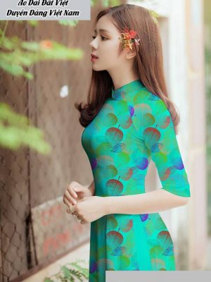 Vải áo dài hình lá thiết kế 2020 AD T7582 41 1591673204 5 vai ao dai vai ao dai dep ad