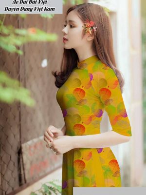 Vải áo dài hình lá thiết kế 2020 AD T7582 42 1591673204 999 vai ao dai vai ao dai dep ad