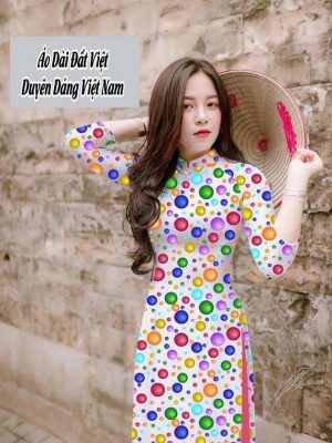 Vải áo dài chấm bi to mới ra AD T7573 25 1591673688 658 vai ao dai vai ao dai dep ad