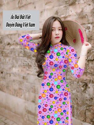 Vải áo dài chấm bi to mới ra AD T7573 30 1591673689 278 vai ao dai vai ao dai dep ad