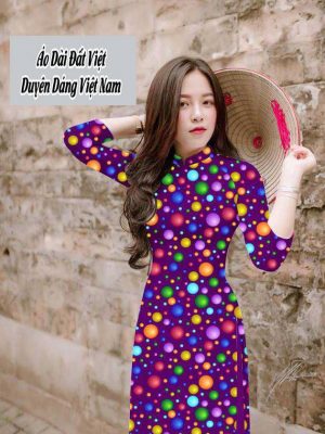 Vải áo dài chấm bi to mới ra AD T7573 29 1591673689 549 vai ao dai vai ao dai dep ad