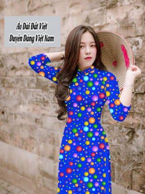 Vải áo dài chấm bi to mới ra AD T7573 31 1591673689 645 vai ao dai vai ao dai dep ad