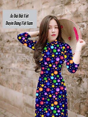 Vải áo dài chấm bi to mới ra AD T7573 39 1591673690 119 vai ao dai vai ao dai dep ad