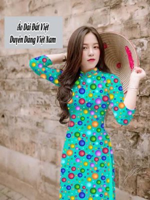 Vải áo dài chấm bi to mới ra AD T7573 41 1591673690 20 vai ao dai vai ao dai dep ad
