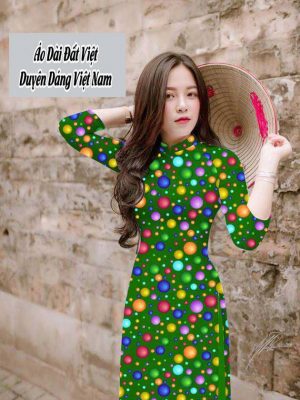 Vải áo dài chấm bi to mới ra AD T7573 35 1591673690 535 vai ao dai vai ao dai dep ad