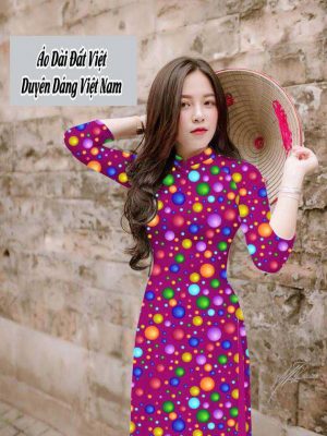 Vải áo dài chấm bi to mới ra AD T7573 37 1591673690 554 vai ao dai vai ao dai dep ad