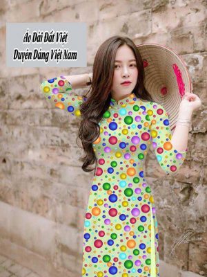 Vải áo dài chấm bi to mới ra AD T7573 43 1591673691 418 vai ao dai vai ao dai dep ad