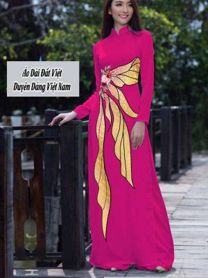 Vải áo dài hoa hồng mới ra AD T7570 39 1591673926 776 vai ao dai vai ao dai dep ad