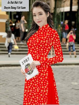 Vải áo dài hoa nhí thiết kế 2020 AD T7567 31 1591674163 443 vai ao dai vai ao dai dep ad
