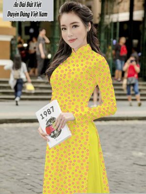 Vải áo dài hoa nhí thiết kế 2020 AD T7567 29 1591674163 501 vai ao dai vai ao dai dep ad