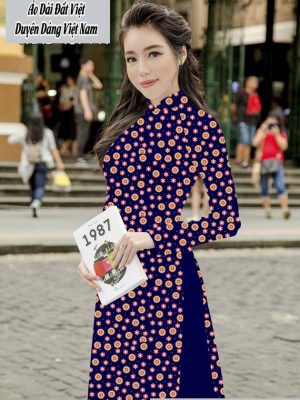 Vải áo dài hoa nhí thiết kế 2020 AD T7567 39 1591674164 295 vai ao dai vai ao dai dep ad