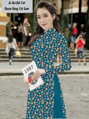 Vải áo dài hoa nhí thiết kế 2020 AD T7567 38 1591674164 969 vai ao dai vai ao dai dep ad